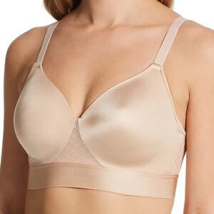 Bali Nude One Smooth U Bounce Control Wireless Comfort Bra Size 38D